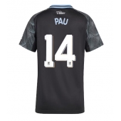 Aston Villa Pau Torres #14 Udebanetrøje Dame 2025-26 Kortærmet