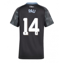 Aston Villa Pau Torres #14 Udebanetrøje Dame 2025-26 Kortærmet