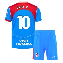 Atletico Madrid Alex Baena #10 Tredjetrøje Børn 2025-26 Kortærmet (+ Korte bukser)