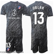 Atletico Madrid Jan Oblak #13 Målmand Hjemmebanetrøje Børn 2024-25 Kortærmet (+ Korte bukser)