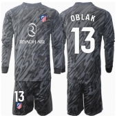 Atletico Madrid Jan Oblak #13 Målmand Hjemmebanetrøje Børn 2024-25 Langærmet (+ Korte bukser)