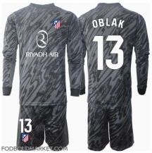 Atletico Madrid Jan Oblak #13 Målmand Hjemmebanetrøje Børn 2024-25 Langærmet (+ Korte bukser)