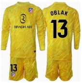 Atletico Madrid Jan Oblak #13 Målmand Tredjetrøje Børn 2024-25 Langærmet (+ Korte bukser)