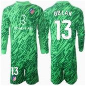 Atletico Madrid Jan Oblak #13 Målmand Udebanetrøje Børn 2024-25 Langærmet (+ Korte bukser)