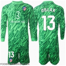 Atletico Madrid Jan Oblak #13 Målmand Udebanetrøje Børn 2024-25 Langærmet (+ Korte bukser)