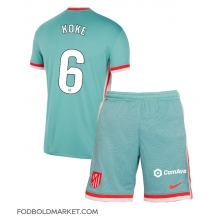 Atletico Madrid Koke #6 Udebanetrøje Børn 2024-25 Kortærmet (+ Korte bukser)