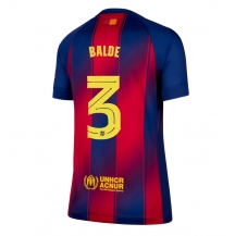 Barcelona Alejandro Balde #3 Hjemmebanetrøje Dame 2025-26 Kortærmet