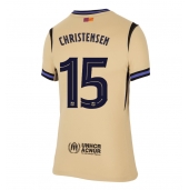 Barcelona Andreas Christensen #15 Udebanetrøje Dame 2025-26 Kortærmet