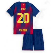 Barcelona Dani Olmo #20 Hjemmebanetrøje Børn 2025-26 Kortærmet (+ Korte bukser)