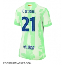 Barcelona Frenkie de Jong #21 Tredjetrøje Dame 2024-25 Kortærmet