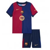 Barcelona Hjemmebanetrøje Børn 2024-25 Kortærmet (+ Korte bukser)