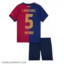 Barcelona Inigo Martinez #5 Hjemmebanetrøje Børn 2024-25 Kortærmet (+ Korte bukser)