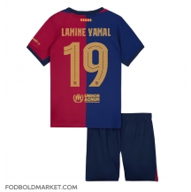Barcelona Lamine Yamal #19 Hjemmebanetrøje Børn 2024-25 Kortærmet (+ Korte bukser)