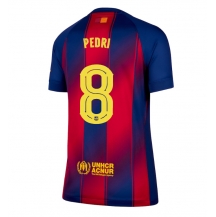 Barcelona Pedri Gonzalez #8 Hjemmebanetrøje Dame 2025-26 Kortærmet