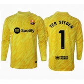 Barcelona Ter Stegen #1 Målmand Hjemmebanetrøje 2024-25 Langærmet