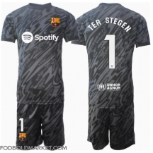 Barcelona Ter Stegen #1 Målmand Tredjetrøje Børn 2024-25 Kortærmet (+ Korte bukser)