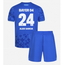 Bayer Leverkusen Aleix Garcia #24 Tredjetrøje Børn 2025-26 Kortærmet (+ Korte bukser)