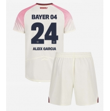 Bayer Leverkusen Aleix Garcia #24 Udebanetrøje Børn 2025-26 Kortærmet (+ Korte bukser)