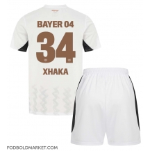 Bayer Leverkusen Granit Xhaka #34 Udebanetrøje Børn 2024-25 Kortærmet (+ Korte bukser)