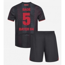 Bayer Leverkusen Loic Bade #5 Hjemmebanetrøje Børn 2025-26 Kortærmet (+ Korte bukser)