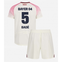 Bayer Leverkusen Loic Bade #5 Udebanetrøje Børn 2025-26 Kortærmet (+ Korte bukser)