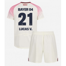 Bayer Leverkusen Lucas Vazquez #21 Udebanetrøje Børn 2025-26 Kortærmet (+ Korte bukser)