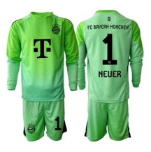 Bayern Munich Manuel Neuer #1 Målmand Hjemmebanetrøje Børn 2025-26 Langærmet (+ Korte bukser)
