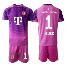 Bayern Munich Manuel Neuer #1 Målmand Tredjetrøje Børn 2025-26 Kortærmet (+ Korte bukser)