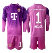 Bayern Munich Manuel Neuer #1 Målmand Tredjetrøje Børn 2025-26 Langærmet (+ Korte bukser)