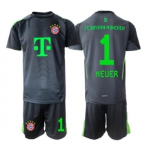 Bayern Munich Manuel Neuer #1 Målmand Udebanetrøje Børn 2025-26 Kortærmet (+ Korte bukser)
