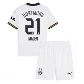 Borussia Dortmund Donyell Malen #21 Tredjetrøje Børn 2024-25 Kortærmet (+ Korte bukser)