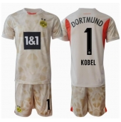 Borussia Dortmund Gregor Kobel #1 Målmand Hjemmebanetrøje Børn 2024-25 Kortærmet (+ Korte bukser)
