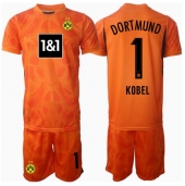Borussia Dortmund Gregor Kobel #1 Målmand Tredjetrøje Børn 2024-25 Kortærmet (+ Korte bukser)
