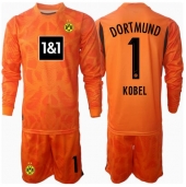 Borussia Dortmund Gregor Kobel #1 Målmand Tredjetrøje Børn 2024-25 Langærmet (+ Korte bukser)