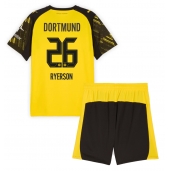 Borussia Dortmund Julian Ryerson #26 Hjemmebanetrøje Børn 2025-26 Kortærmet (+ Korte bukser)