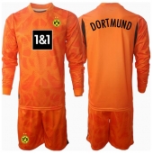 Borussia Dortmund Målmand Tredjetrøje Børn 2024-25 Langærmet (+ Korte bukser)