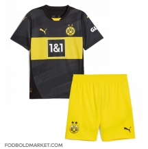 Borussia Dortmund Udebanetrøje Børn 2024-25 Kortærmet (+ Korte bukser)