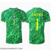 Brasilien Alisson Becker #1 Målmand Hjemmebanetrøje Copa America 2024 Kortærmet