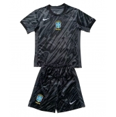 Brasilien Målmand Udebanetrøje Børn Copa America 2024 Kortærmet (+ Korte bukser)