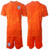 England Målmand Hjemmebanetrøje Børn EM 2024 Kortærmet (+ Korte bukser)