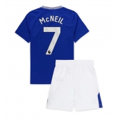 Everton Dwight McNeil #7 Hjemmebanetrøje Børn 2024-25 Kortærmet (+ Korte bukser)