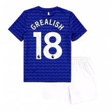 Everton Jack Grealish #18 Hjemmebanetrøje Børn 2025-26 Kortærmet (+ Korte bukser)