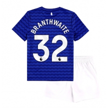 Everton Jarrad Branthwaite #32 Hjemmebanetrøje Børn 2025-26 Kortærmet (+ Korte bukser)