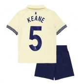 Everton Michael Keane #5 Udebanetrøje Børn 2025-26 Kortærmet (+ Korte bukser)