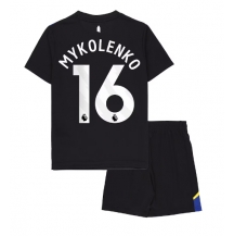 Everton Vitaliy Mykolenko #16 Tredjetrøje Børn 2025-26 Kortærmet (+ Korte bukser)
