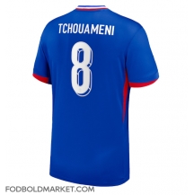 Frankrig Aurelien Tchouameni #8 Hjemmebanetrøje EM 2024 Kortærmet