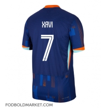 Holland Xavi Simons #7 Udebanetrøje EM 2024 Kortærmet
