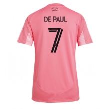 Inter Miami Rodrigo De Paul #7 Hjemmebanetrøje Dame 2025-26 Kortærmet