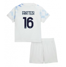 Inter Milan Davide Frattesi #16 Udebanetrøje Børn 2025-26 Kortærmet (+ Korte bukser)