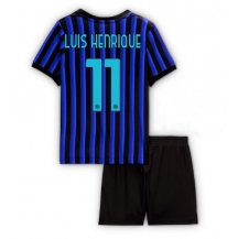 Inter Milan Luis Henrique #11 Hjemmebanetrøje Børn 2025-26 Kortærmet (+ Korte bukser)